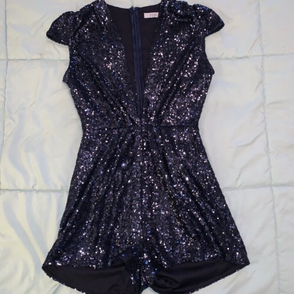 Tobi sequin romper